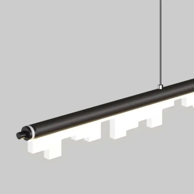 Modern black cylindrical pendant lights with white geometric led panels from decorbites led hanging lamps collection
