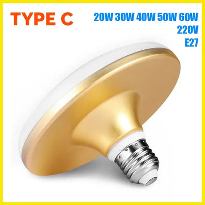 Gold-colored decorbites™ led indoor ceiling lamp with frosted white diffuser and e27 screw base for indoor ceiling use