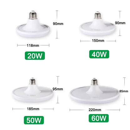 White decorbites led indoor ufo round ceiling lamp bulbs in various wattage and size options for living room lighting