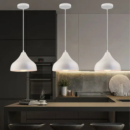 Three modern white frosted glass pendant lamps in decorbites led industrial style for stylish living room decor lighting