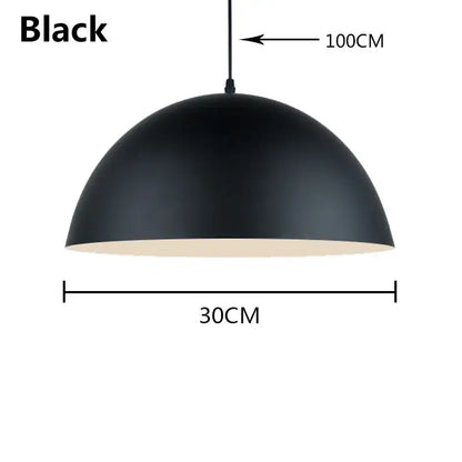 Black matte finished decorbites led macaron pendant light 30cm diameter 100cm length ideal for modern interiors