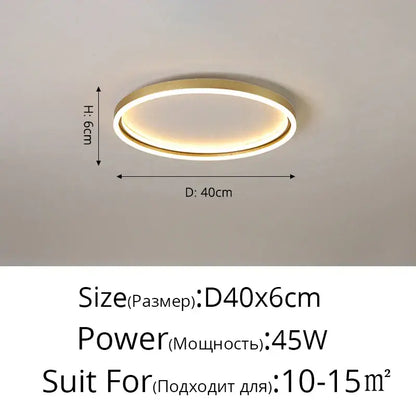 Decorbites led minimalist chandelier with golden finish and warm white led illumination for living room and bedroom