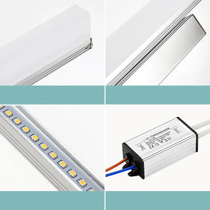 Silver decorbites led mirror light bar with sleek modern design and multiple integrated leds for vanity wall lamp use