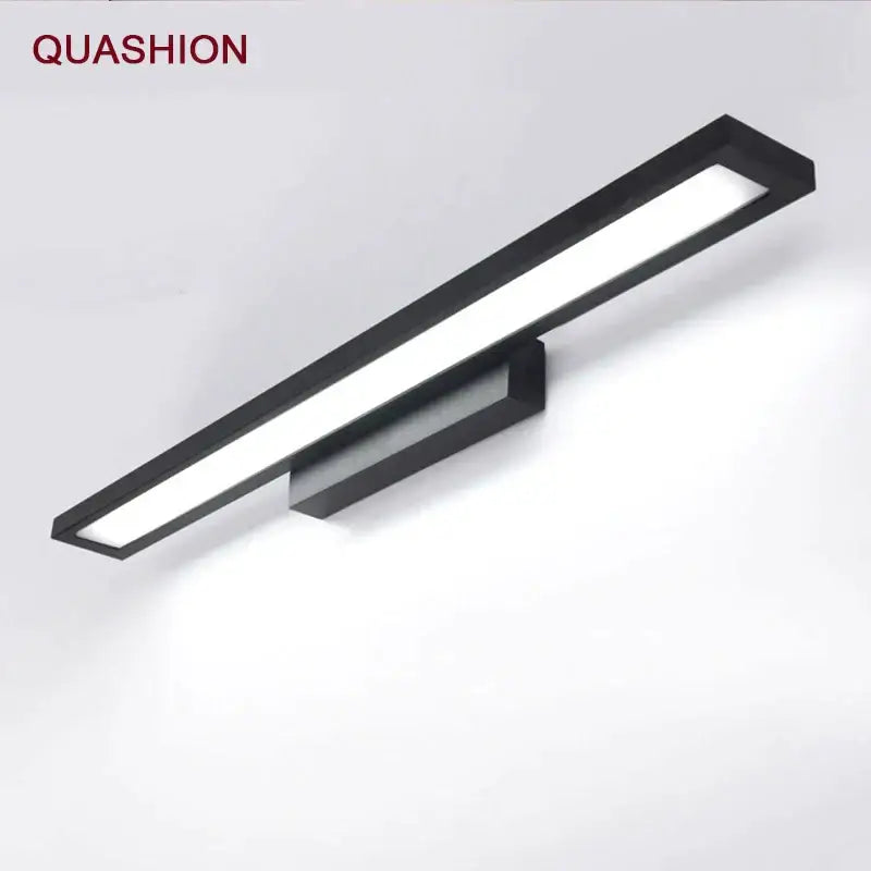 Black rectangular decorbites led mirror light wall lamp with sleek modern design for bathroom makeup sconces