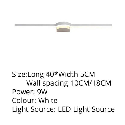White led ceiling light with sleek modern design featuring central circular fixture and horizontal bar for decorbites led mirror wall sconces