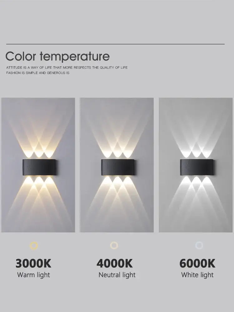 Modern black rectangular wall lamp by decorbites led modern minimalist with four angled leds for bedroom and living room use