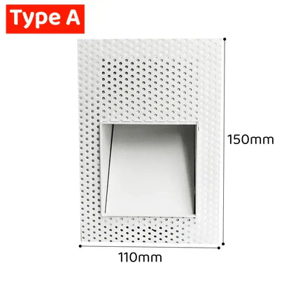 White perforated ceiling-mounted recessed light fixture type a suitable for indoor outdoor decorbites led motion sensor wall lamp