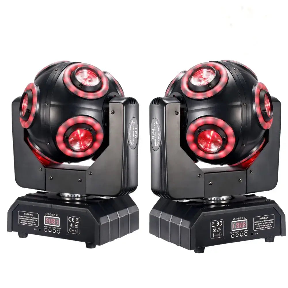 Black decorbites led moving head beam light with red halo rgbw 4in1 led moving head for dj stage use