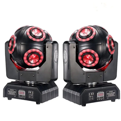 Black decorbites led moving head beam light with red halo rgbw 4in1 led moving head for dj stage use
