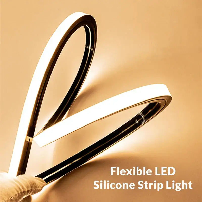 DecorBites™ led neon rope strip light with flexible silicone design and warm white illumination for outdoor decor