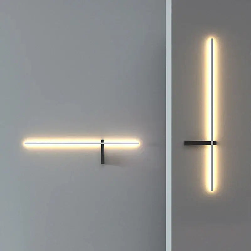 Decorbites™ led outdoor wall light with minimalist black metal fixtures and warm white light for villa garden patio