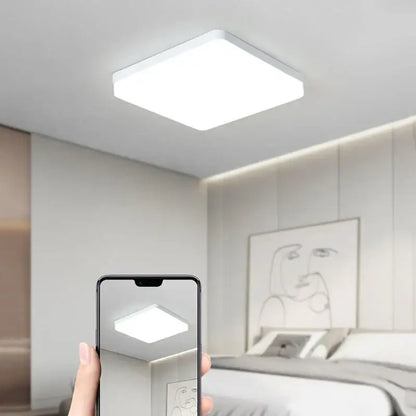 White square decorbites led panel ceiling light with sleek modern design for bedroom and living room lighting