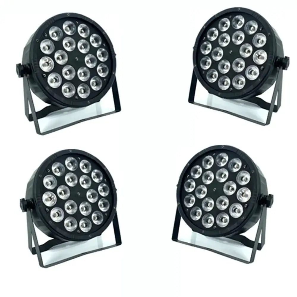 Black circular decorbites led par 12x18w stage light with 16 silver leds for dj wash light and party use