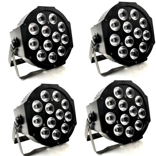 Black octagonal decorbites led par 12x18w rgbwa with 16 circular bulbs for stage and party lighting