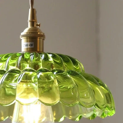 Vibrant green translucent glass pendant lamp with brass fixture from decorbites led pendant collection with adjustable wire