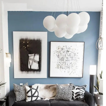 White cloud-shaped decorbites led pendant light chandelier hanging from ceiling for modern indoor lighting