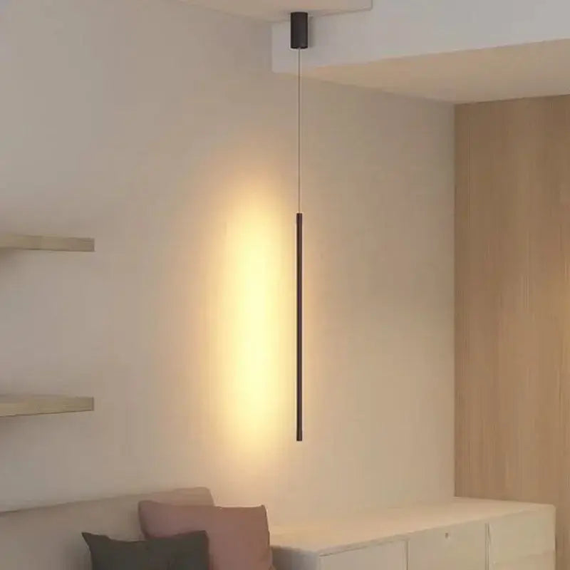 A decorbites led pendant light with sleek dark bronze finish and warm glow ideal for dining room and bedroom decor