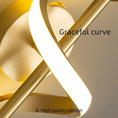 Golden spiral decorbites led pendant light with graceful curve and modern nordic design for pendant lights and wall lamps