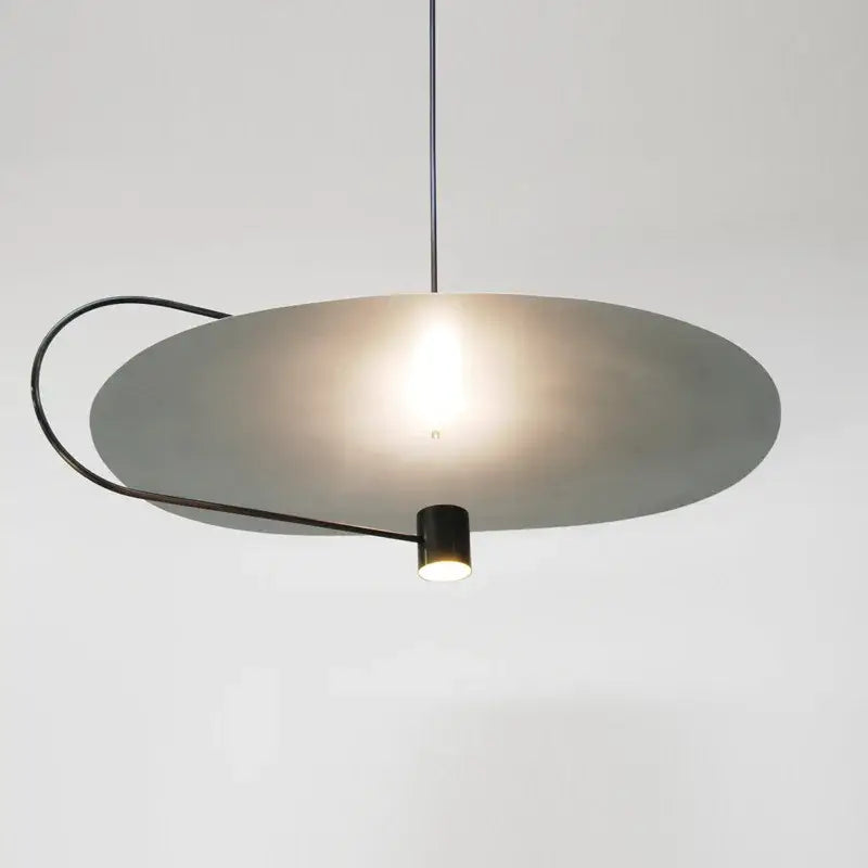 Modern minimalist pendant light with matte gray shade and black metal frame decorbites led pendent fixture for dining room