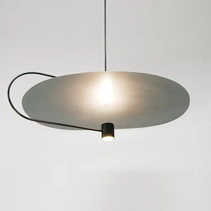 Modern minimalist pendant light with matte gray shade and black metal frame decorbites led pendent fixture for dining room
