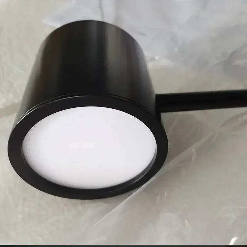 Decorbites led pendent black cylindrical pendant light with matte housing and bright white led face for dining room use