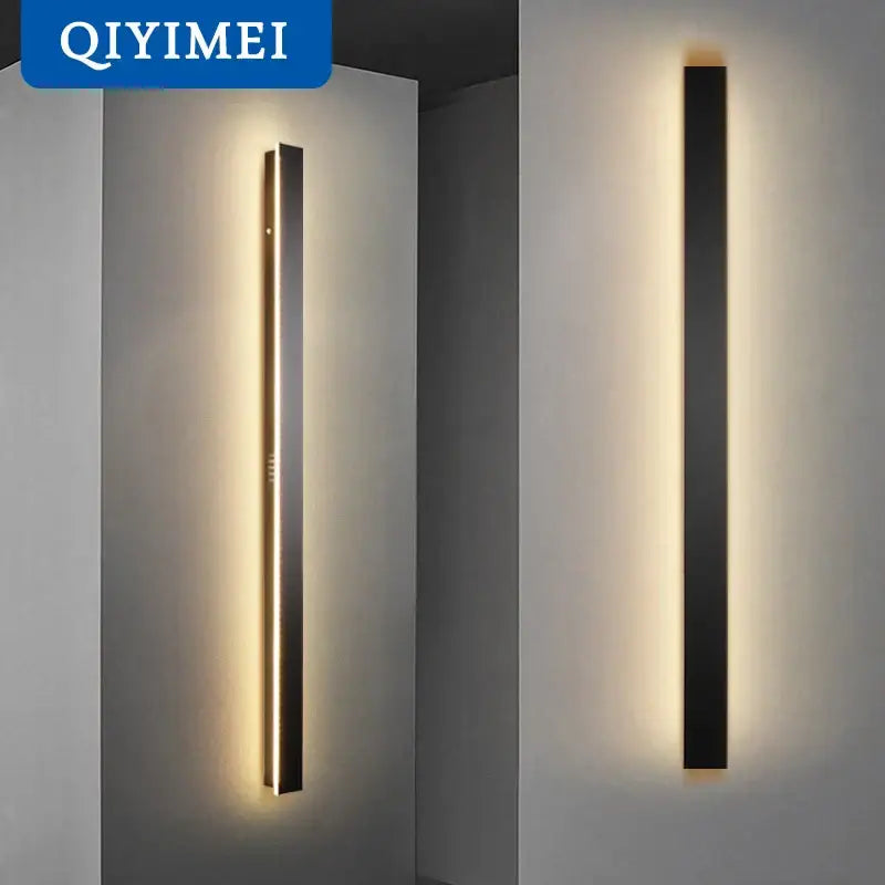 Modern minimalist DecorBites LED porch lights with sleek rectangular design in matte black for outdoor and indoor use
