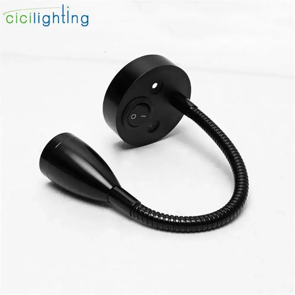 Black flexible gooseneck led reading light with circular base decorbites led reading for rv boat and motorhome