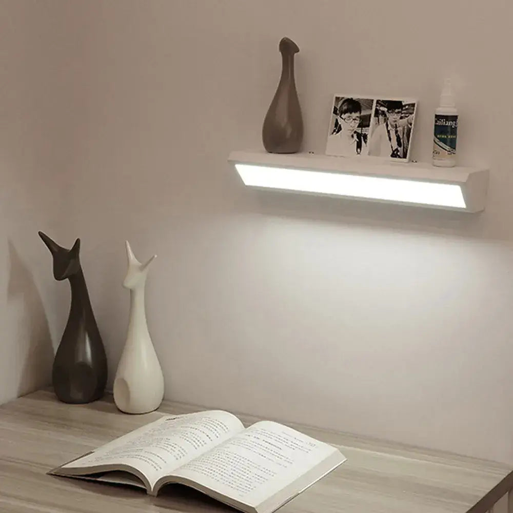 White decorbites led rectangle wall lamp with sleek modern anti-dazzle design for bedside reading light use