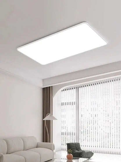 Modern white decorbites led rectangular ceiling light with sleek minimalist design for living room and bedroom decor