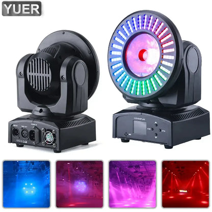 Black decorbites led rgbw beam moving head light with colorful leds and lcd panel for dj disco stage lighting
