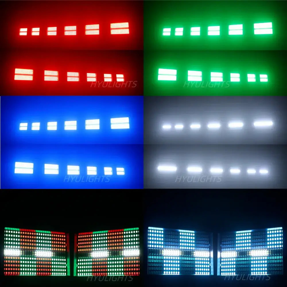 Decorbites™ led rgbw strobe wash bar stage lighting with red green blue and white rectangular led rgbw strobe modules