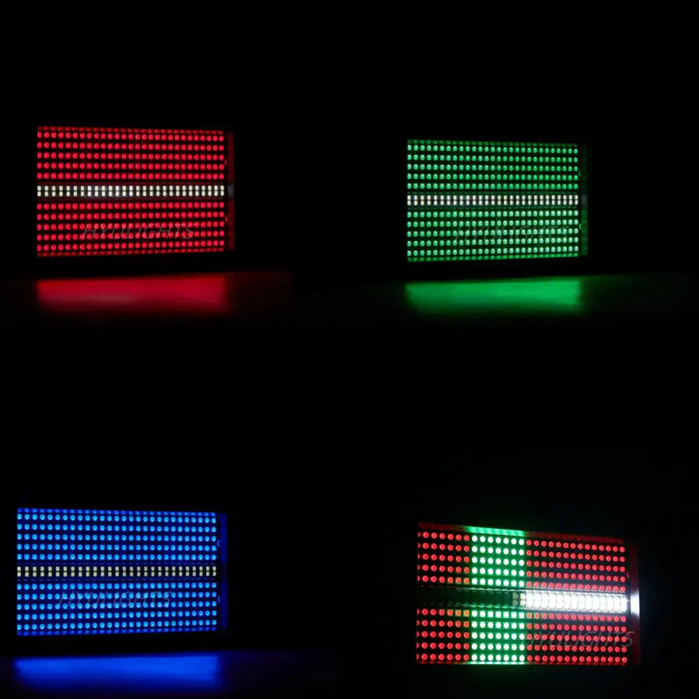 Decorbites led rgbw strobe wash bar stage lighting with red green and blue illuminated dot display panels for dmX effects