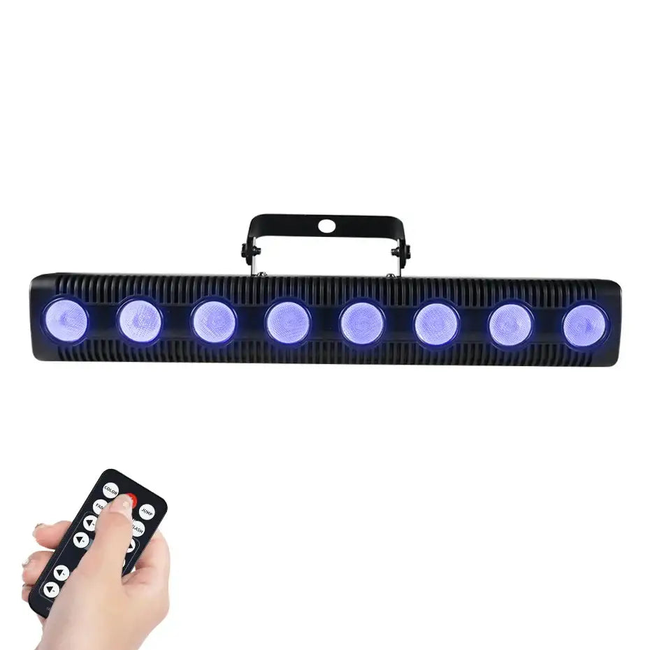 Decorbites™ led rgbw wall wash light with eight purple led lights and remote control for party and stage decoration
