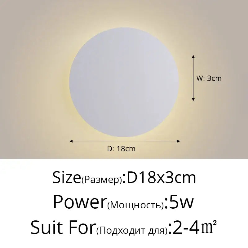 Decorbites led round touch wall lamps featuring a circular design with soft white diffused glow for bedroom decor