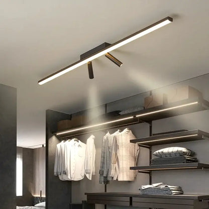 Modern minimalist decorbites led spotlight ceiling lamp with sleek rectangular design and two adjustable spotlights for indoor use
