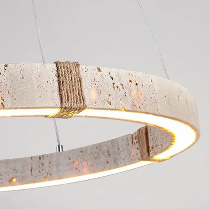 Decorbites led stone ring chandelier with off-white textured concrete body and warm led glow for living room decorbites led stone ring chandelier with off-white textured concrete body and warm led glow for living room
