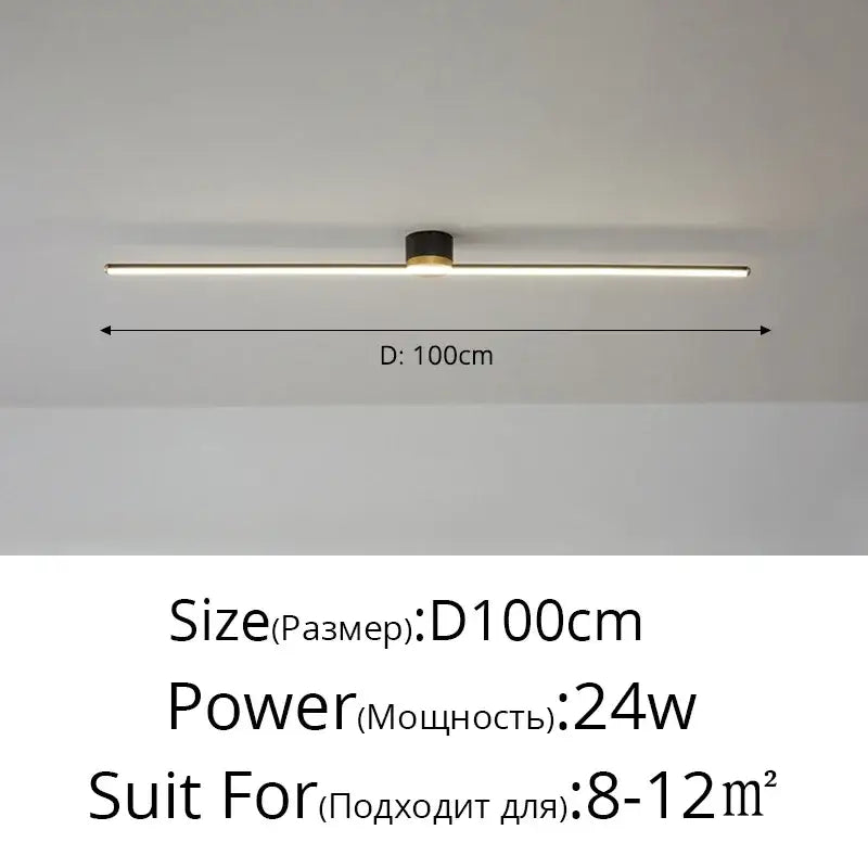 Modern minimalist black cylindrical decorbites led strip ceiling light with warm white leds for stylish indoor use