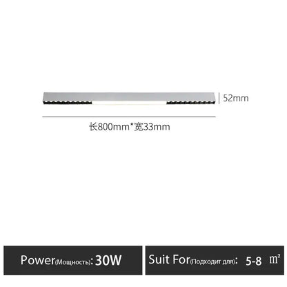 A DecorBites led surface mounted ceiling light strip in metallic silver with black LEDs for living room and bedroom use