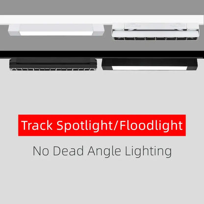 Modern white and black decorbites led track lamps with minimalist design for versatile living room and store lighting solutions