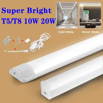 White led tube light with t5 t8 compatibility 10w 20w power options decorbites tube light fixture for indoor use
