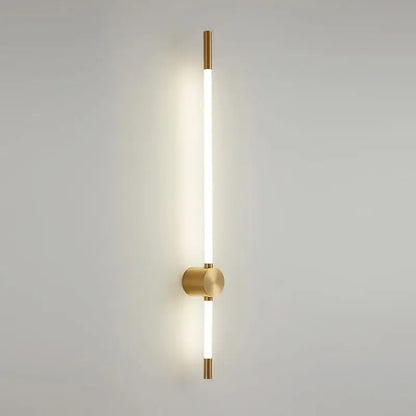 Decorbites led tube wall lights with gold metal frame and white led tube for modern bedroom and living room decor