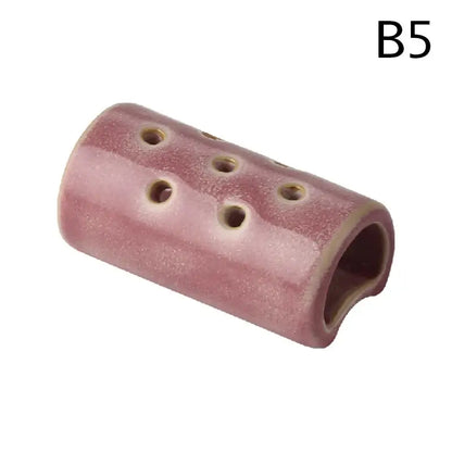 Pink ceramic lotus seedpod terrarium hideout with multiple ventilation holes from decorbites™ ceramic vase set