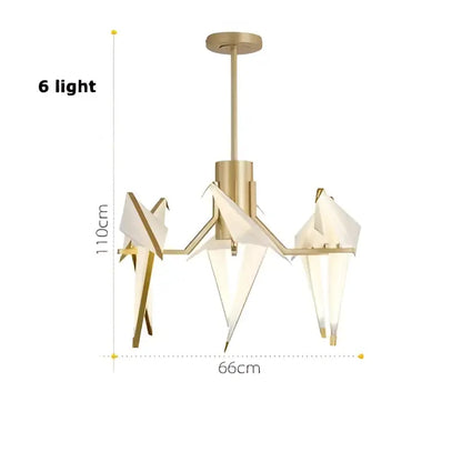 Decorbites love bird gold-toned iron acryl led wall sconce with six lights in modern minimalist design for bedroom corridor