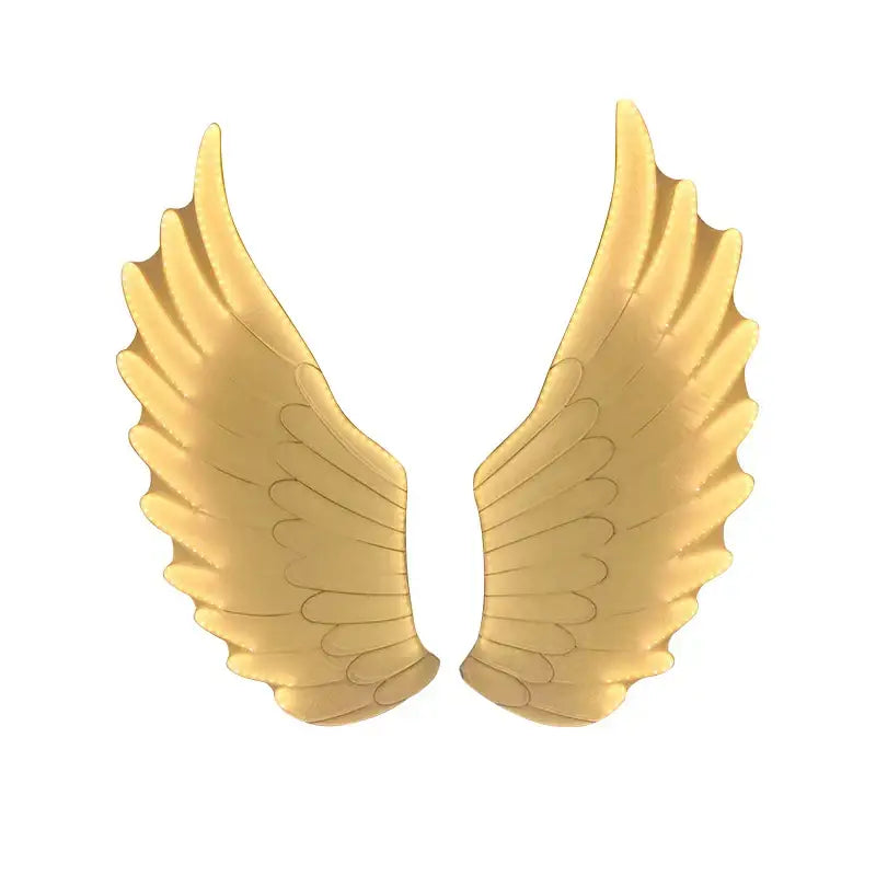 Golden angel wings lamp by decorbites luminescent angel with detailed feathered texture and metallic finish for parties