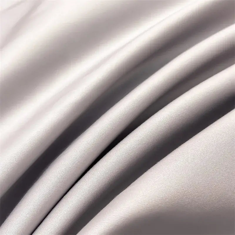 Silk-like silver-gray decorbites™ luxurious egyptian cotton duvet cover with smooth lustrous finish 1000tc fitted sheet