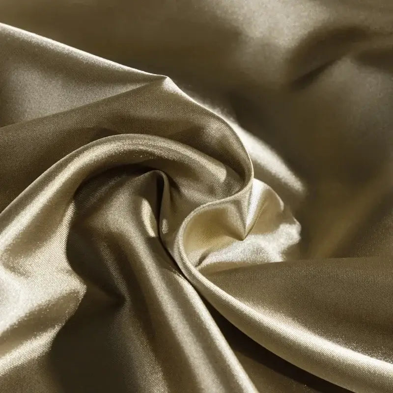 Decorbites™ luxurious nordic silk duvet cover set in gold satin with smooth glossy finish perfect for width bed sizes