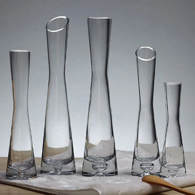 Luxury Glass Flower Vase for Home Decor - Vase