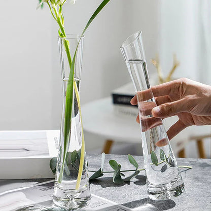 Luxury Glass Flower Vase for Home Decor - Vase