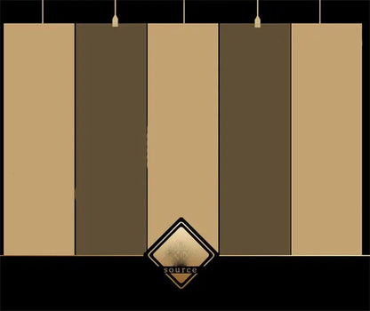 A luxury mulberry silk bedding set duvet cover in beige and dark brown tones with a diamond logo at the bottom center