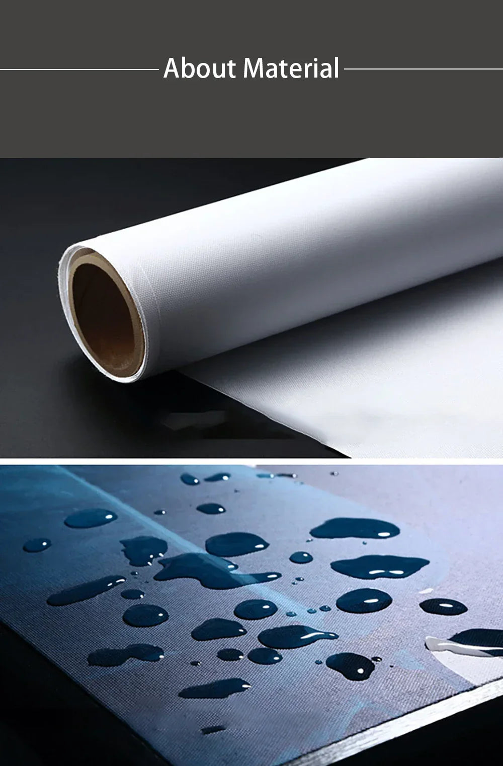 White textured roll of fabric showing water-resistant marvel canvas wall art for decorbites superhero poster